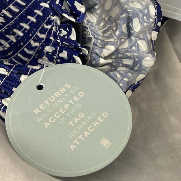 Hill House The Elizabeth Nap Dress in Blue Basketweave/Size M - Picture 16 of 16